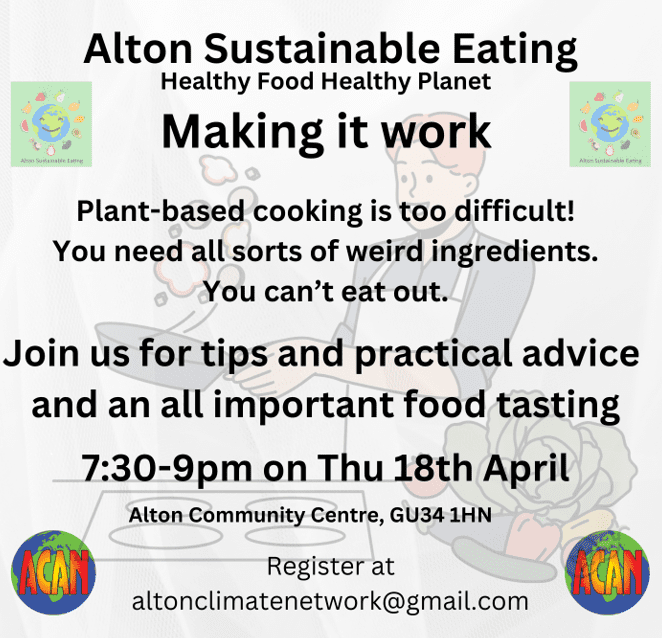 Alton SUstainable Eating - making plant-based eating work